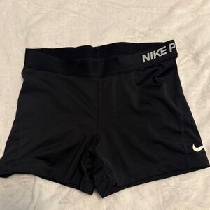 Women's Black Nike Pro Athletic Shorts